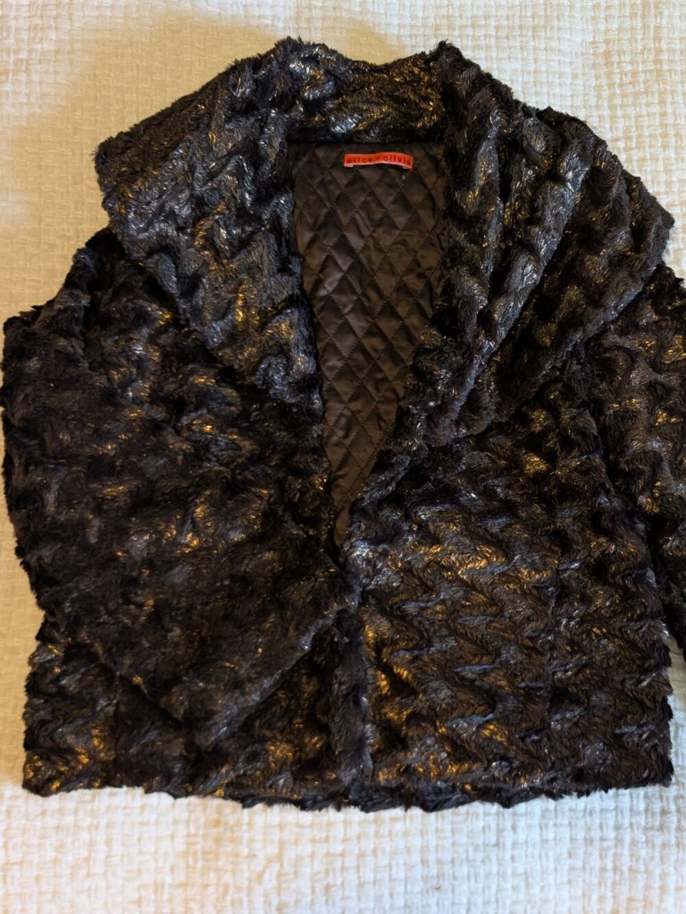 Small Alice & Olivia Masha Faux Fur Jacket